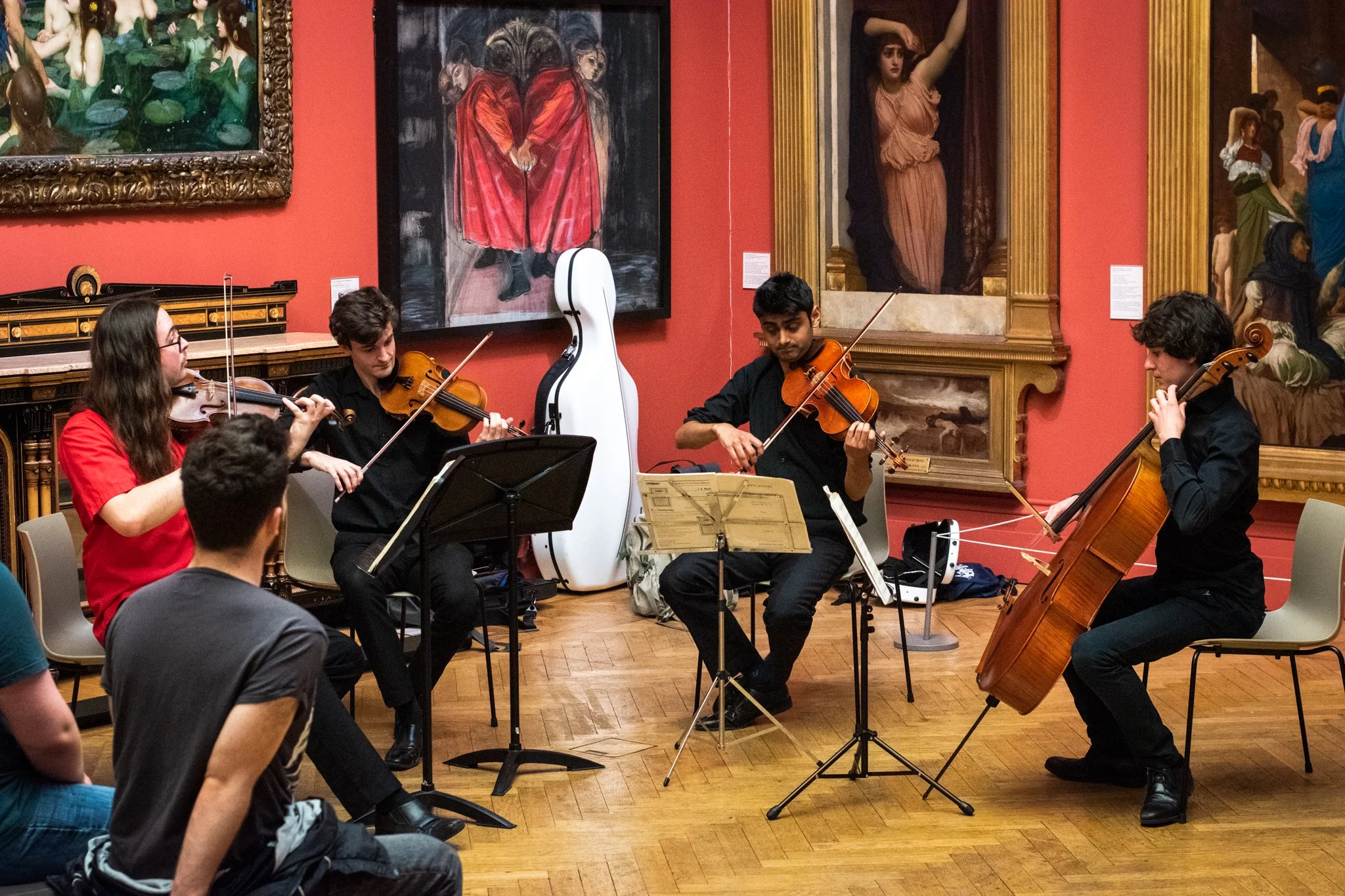 Franco-Mendès Quartet performing in Manchester Art Gallery